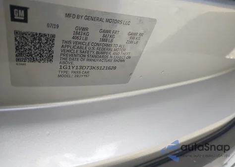 2019 Chevrolet Corvette Grand Sport from USA, damaged, VIN 1G1Y13D73K5121628